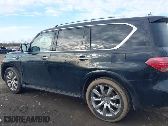 2013 Infiniti QX56 with VIN JN8AZ2NC8D9330158, listed as a IAAI auction lot 41612916 with 124,346 mi miles and . Bid and sale history available at DreamBid. Image 14.