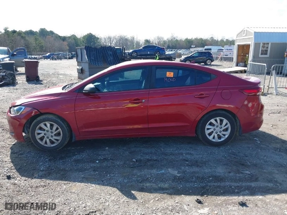 2017 Hyundai Elantra SE with VIN KMHD74LF9HU367547, listed as a IAAI auction lot 41595195 with 125,498 mi miles. Bid and sale history available at carsss.com. Image 14.