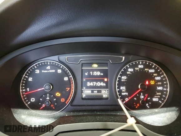 2016 Audi Q3 Prestige with VIN WA1GFCFS8GR016986, listed as a Copart auction lot 60787215 with 125,866 mi miles and Salvage title. Bid and sale history available at DreamBid. Image 9.