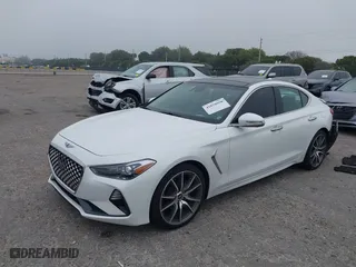 2020 Genesis G70 2.0T with VIN KMTG44LA8LU064798, listed as a IAAI auction lot 41878098 with 57,995 mi miles. Bid and sale history available at carsss.com. Image 17.