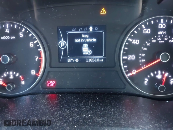 2016 Kia Optima EX with VIN 5XXGU4L32GG032974, listed as a IAAI auction lot 41881338 with 118,590 mi miles. Bid and sale history available at carsss.com. Image 16.