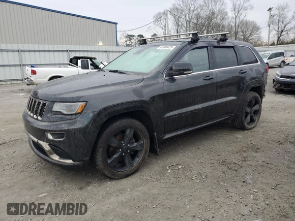 2016 Jeep Grand Cherokee High Altitude with VIN 1C4RJFCG5GC438344, listed as a Copart auction lot 41586425 with 147,861 mi miles and Salvage Title. Bid and sale history available at carsss.com. Image 1.