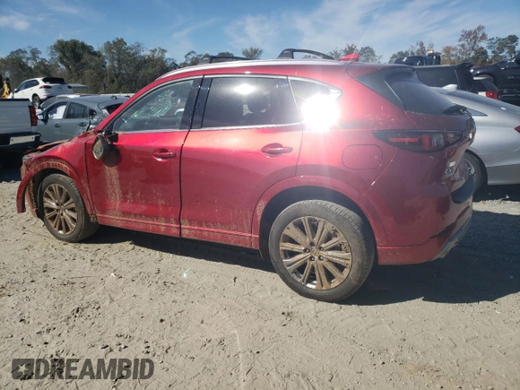 2024 Mazda CX-5 2.5 Turbo Signature with VIN JM3KFBXY3R0379983, listed as a Copart auction lot 75425454 with 13,220 mi miles and Salvage Title. Bid and sale history available at carsss.com. Image 2.