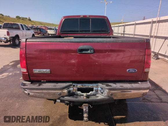 2005 Ford F-250 XL with VIN 1FTSX21P75EB10615, listed as a Copart auction lot 61637255 with 188,814 mi miles and Clean title. Bid and sale history available at DreamBid. Image 6.