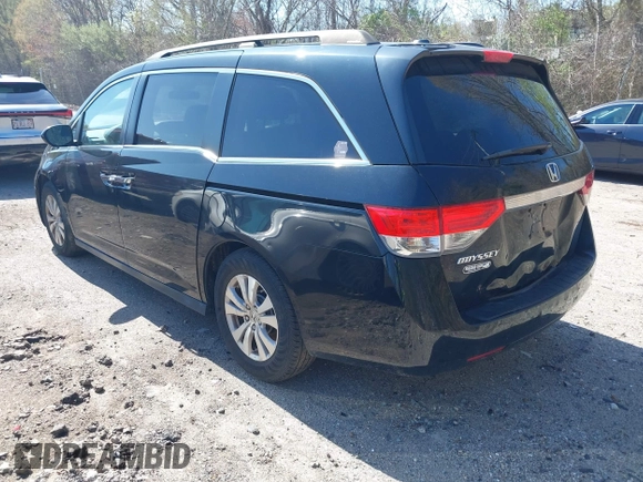 2014 Honda Odyssey EX-L with VIN 5FNRL5H68EB102286, listed as a IAAI auction lot 42148323 with 160,446 mi miles and . Bid and sale history available at carsss.com. Image 3.