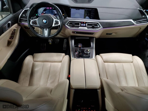 2022 BMW X5 xDrive40i with VIN 5UXCR6C02N9J15153, listed as a Copart auction lot 50872675 with 80,011 mi miles and Salvage Title. Bid and sale history available at carsss.com. Image 8.