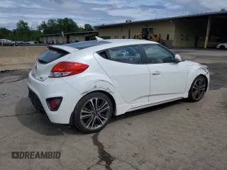 2016 Hyundai Veloster Turbo with VIN KMHTC6AE8GU279083, listed as a Copart auction lot 60443225 with 103,382 mi miles and Salvage title. Bid and sale history available at DreamBid. Image 3.