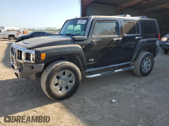 2007 Hummer H3 SUV with VIN 5GTDN13E778104702, listed as a Copart auction lot 72533514 with 250,312 mi miles and Salvage Title. Bid and sale history available at carsss.com. Image 1.
