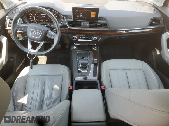 2018 Audi Q5 Premium Plus with VIN WA1BNAFY2J2021039, listed as a Copart auction lot 59170795 with 64,539 mi miles and Salvage title. Bid and sale history available at DreamBid. Image 8.