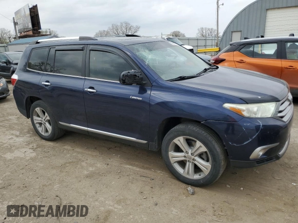 2013 Toyota Highlander Limited z VIN 5TDDK3EH7DS230360, wystawiony jako Copart lot #51283075 z przebiegiem 186 795 mil mil oraz Szkoda całkowita • Salvage title. Historia ofert i sprzedaży dostępna na DreamBid. Obrazek 4.