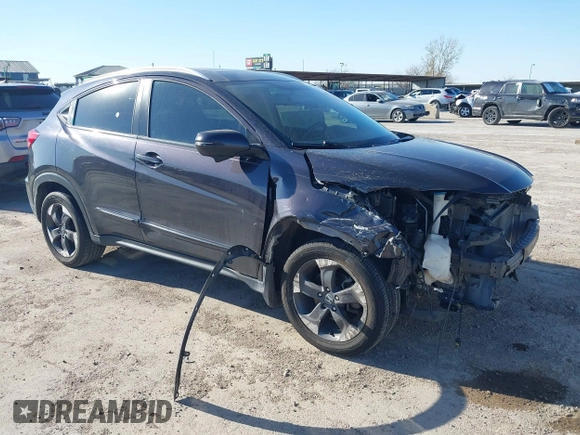 2018 Honda HR-V EX-L Navi with VIN 3CZRU6H79JM723161, listed as a IAAI auction lot 41390924 with 80,669 mi miles. Bid and sale history available at carsss.com. Image 1.