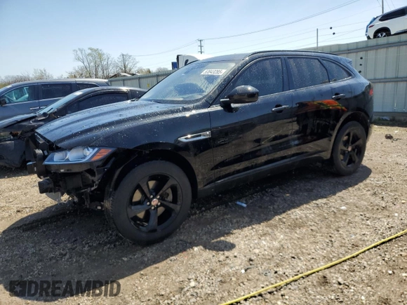 2018 Jaguar F-Pace 30t Premium with VIN SADCJ2GX7JA293064, listed as a Copart auction lot 53843285 with 68,861 mi miles and Salvage Title. Bid and sale history available at DreamBid. Image 1.