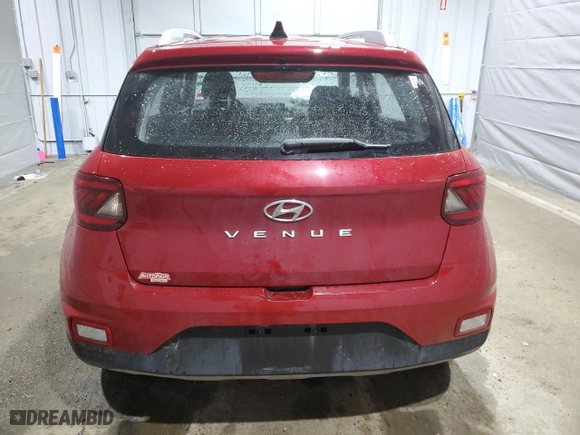 2022 Hyundai Venue SEL with VIN KMHRC8A38NU181480, listed as a Copart auction lot 47584545 with 34,591 mi miles and Salvage Title. Bid and sale history available at carsss.com. Image 6.