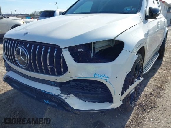 2022 Mercedes-Benz GLE 53 AMG with VIN 4JGFB6BB4NA585216, listed as a IAAI auction lot 41639687 with 31,940 mi miles and . Bid and sale history available at DreamBid. Image 6.