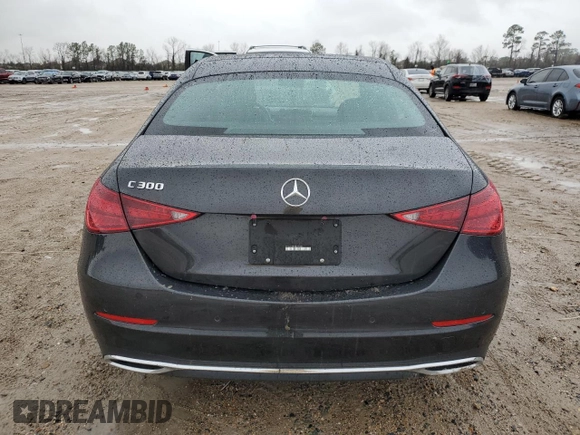 2022 Mercedes-Benz C 300 with VIN W1KAF4GB4NR018480, listed as a Copart auction lot 44809485 with 24,373 mi miles and Salvage Title. Bid and sale history available at DreamBid. Image 6.