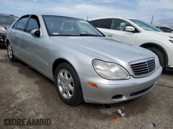 2002 Mercedes-Benz S-Class 5.0L with VIN WDBNG75J62A228317, listed as a Copart auction lot 74740104 with 0 mi miles and Clean Title. Bid and sale history available at carsss.com. Image 4.