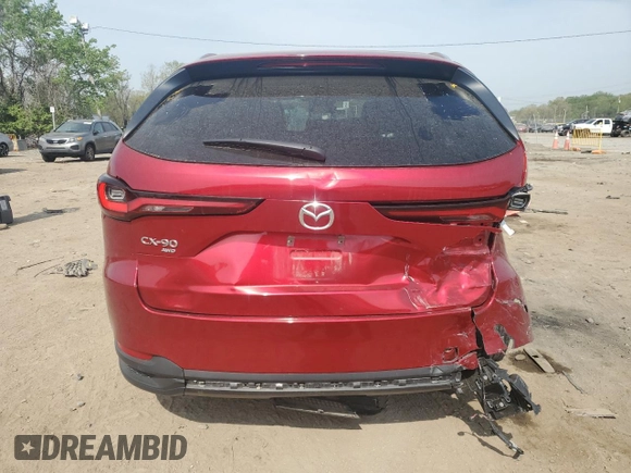2024 Mazda CX-90 Preferred Plus z VIN JM3KKCHD2R1148192, wystawiony jako Copart lot #54150755 z przebiegiem 24 058 mil mil oraz Nie do naprawy. Historia ofert i sprzedaży dostępna na DreamBid. Obrazek 6.