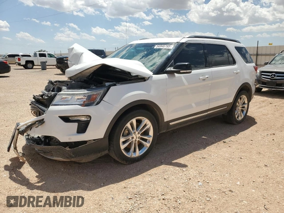 2018 Ford Explorer XLT z VIN 1FM5K7D87JGC70257, wystawiony jako Copart lot #54946765 z przebiegiem 80 706 mil mil oraz Szkoda całkowita • Salvage title. Historia ofert i sprzedaży dostępna na DreamBid. Obrazek 1.