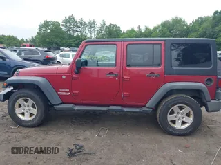 2013 Jeep Wrangler Unlimited Sport with VIN 1C4HJWDG7DL516077, listed as a IAAI auction lot 42521985 with 169,299 mi miles and . Bid and sale history available at DreamBid. Image 14.