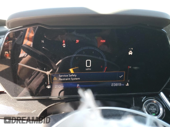 2024 Chevrolet Trax 2RS with VIN KL77LJE20RC126048, listed as a Copart auction lot 50442625 with 23,819 mi miles and Salvage Title. Bid and sale history available at DreamBid. Image 9.