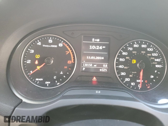 2017 Audi A3 Sedan Premium with VIN WAUAUHFFXH1060535, listed as a Copart auction lot 82941643 with 130,150 mi miles. Bid and sale history available at carsss.com. Image 9.