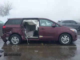 2016 Kia Sedona LX with VIN KNDMB5C17G6144987, listed as a IAAI auction lot 41569757 with 164,539 mi miles. Bid and sale history available at carsss.com. Image 13.