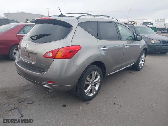 2009 Nissan Murano LE with VIN JN8AZ18W39W125436, listed as a IAAI auction lot 41946561 with 157,832 mi miles. Bid and sale history available at carsss.com. Image 4.
