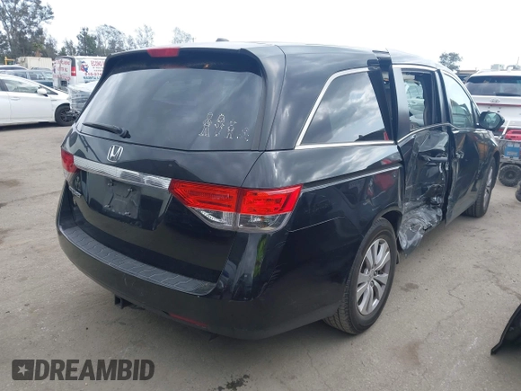 2014 Honda Odyssey EX-L z VIN 5FNRL5H69EB007106, wystawiony jako IAAI lot #41916202 z przebiegiem 164 040 mil mil oraz . Historia ofert i sprzedaży dostępna na DreamBid. Obrazek 4.
