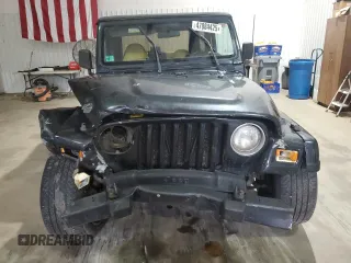 2001 Jeep Wrangler Sport with VIN 1J4FA49S01P352257, listed as a Copart auction lot 47084425 with 114,414 mi miles and Salvage Title. Bid and sale history available at carsss.com. Image 5.