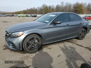 2020 Mercedes-Benz C 300 with VIN W1KWF8EBXLR573639, listed as a Copart auction lot 43644675 with 21,048 mi miles and Non Repairable. Bid and sale history available at DreamBid. Image 1.