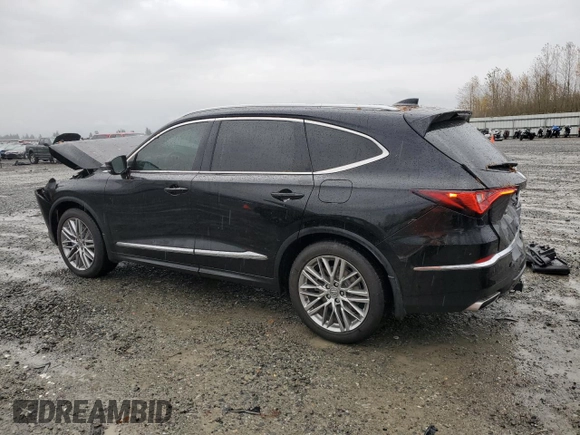 2022 Acura MDX w/Advance Package with VIN 5J8YE1H85NL044927, listed as a Copart auction lot 78668824 with 24,424 mi miles and Salvage Title. Bid and sale history available at carsss.com. Image 2.