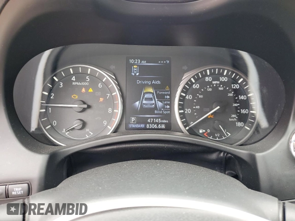 2021 Infiniti Q50 Signature Edition с VIN JN1EV7CP5MM705919, выставлен на аукционе Copart как лот 85434624 с пробегом 47 145 миль миль и Списание • Salvage title. История ставок и продаж доступна на DreamBid. Изображение 9.
