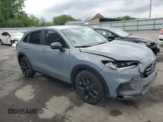2024 Honda HR-V Sport with VIN 3CZRZ2H58RM742241, listed as a Copart auction lot 57434785 with 9,300 mi miles and Salvage title. Bid and sale history available at DreamBid. Image 4.