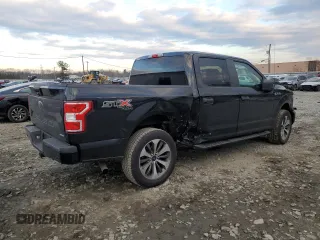 2019 Ford F-150 XL with VIN 1FTEW1EP5KFC28415, listed as a Copart auction lot 87907695 with 39,981 mi miles and Salvage Title. Bid and sale history available at carsss.com. Image 3.