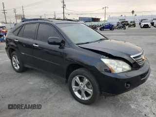 2008 Lexus RX 400h with VIN JTJGW31U982008675, listed as a Copart auction lot 86655194 with 127,021 mi miles and Salvage Title. Bid and sale history available at DreamBid. Image 4.