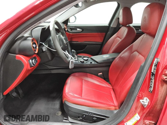 2018 Alfa Romeo Giulia with VIN ZARFAEBN5J7591566, listed as a Copart auction lot 53238605 with 36,113 mi miles and Clean title. Bid and sale history available at DreamBid. Image 7.