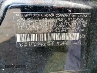 2014 Lexus IS 250 with VIN JTHBF1D29E5030695, listed as a Copart auction lot 61001615 with 98,269 mi miles and Salvage title. Bid and sale history available at DreamBid. Image 12.