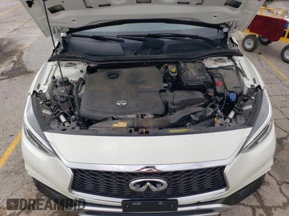2017 Infiniti QX30 Luxury with VIN SJKCH5CR5HA018879, listed as a Copart auction lot 54448334 with 35,081 mi miles and Salvage Title. Bid and sale history available at carsss.com. Image 12.