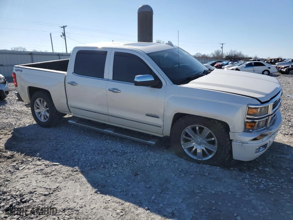 2015 Chevrolet Silverado 1500 High Country with VIN 3GCUKTEC1FG291368, listed as a Copart auction lot 46136555 with 111,729 mi miles and Salvage Title. Bid and sale history available at carsss.com. Image 4.