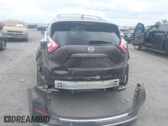 2017 Nissan Murano SL z VIN 5N1AZ2MG5HN104247, wystawiony jako IAAI lot #42102129 z przebiegiem 158 944 mil mil oraz . Historia ofert i sprzedaży dostępna na DreamBid. Obrazek 17.