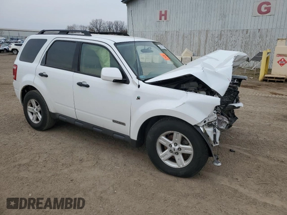 2008 Ford Escape Hybrid with VIN 1FMCU59HX8KD98823, listed as a Copart auction lot 53075295 with Not provided miles and Clean title. Bid and sale history available at DreamBid. Image 4.