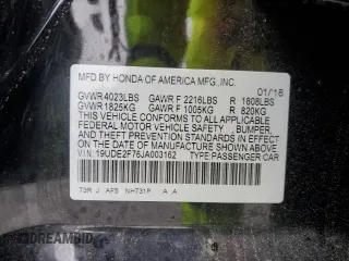 2018 Acura ILX Premium with VIN 19UDE2F76JA003162, listed as a Copart auction lot 55812335 with 60,266 mi miles and Salvage title. Bid and sale history available at DreamBid. Image 12.
