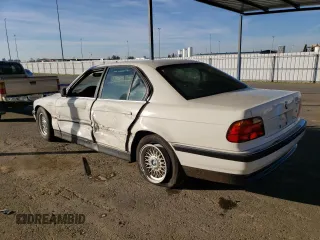 1995 BMW 7 Series 740i with VIN WBAGF6320SDH05311, listed as a Copart auction lot 86376034 with 200,275 mi miles and Salvage Title. Bid and sale history available at carsss.com. Image 2.