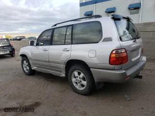 2001 Toyota Land Cruiser with VIN JTEHT05J912005517, listed as a Copart auction lot 50911195 with 273,929 mi miles and Salvage Title. Bid and sale history available at carsss.com. Image 2.
