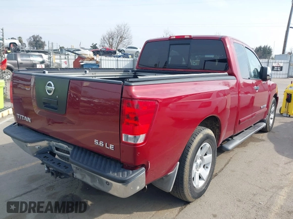 2006 Nissan Titan SE with VIN 1N6AA06A36N539058, listed as a IAAI auction lot 41431364 with 87,556 mi miles and . Bid and sale history available at DreamBid. Image 4.