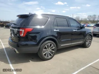 2017 Ford Explorer Platinum with VIN 1FM5K8HTXHGB77280, listed as a Copart auction lot 50724205 with 101,811 mi miles and Salvage Title. Bid and sale history available at carsss.com. Image 3.