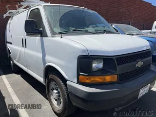 2014 Chevrolet Express Cargo with VIN 1GCWGFCA5E1181689, listed as a IAAI auction lot 42835597 with 157,826 mi miles and . Bid and sale history available at DreamBid. Image 8.