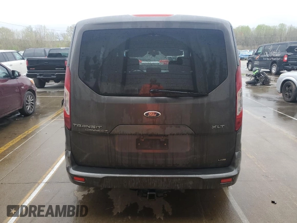 2015 Ford Transit Connect XLT with VIN NM0GE9F7XF1196358, listed as a Copart auction lot 51522205 with 198,102 mi miles and Salvage title. Bid and sale history available at DreamBid. Image 6.