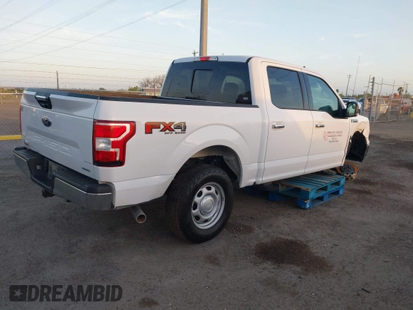 2020 Ford F-150 XL with VIN 1FTEW1E47LKD08149, listed as a IAAI auction lot 41759996 with 55,476 mi miles. Bid and sale history available at carsss.com. Image 4.