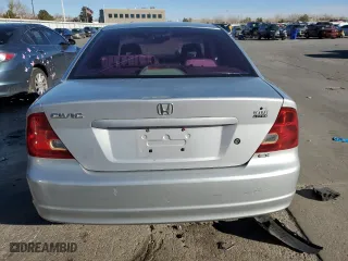 2002 Honda Civic EX with VIN 1HGEM21912L047222, listed as a Copart auction lot 87010634 with 0 mi miles and Salvage Title. Bid and sale history available at carsss.com. Image 6.